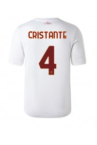 AS Roma Bryan Cristante #4 Fotballdrakt Borte Klær 2022-23 Korte ermer